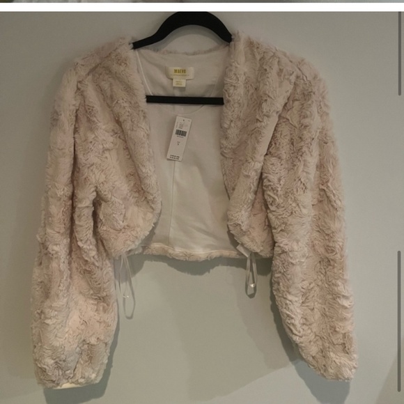 Nwt faux fur shrug anthropologie - Picture 6 of 9